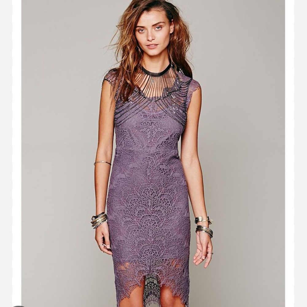 Free People Peekaboo Lace Dress XS